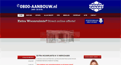 Desktop Screenshot of 0800aanbouw.nl