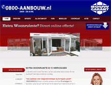 Tablet Screenshot of 0800aanbouw.nl